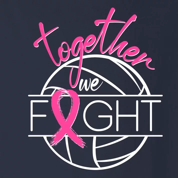 Volleyball Together We Fight Breast Cancer Awareness Toddler Long Sleeve Shirt