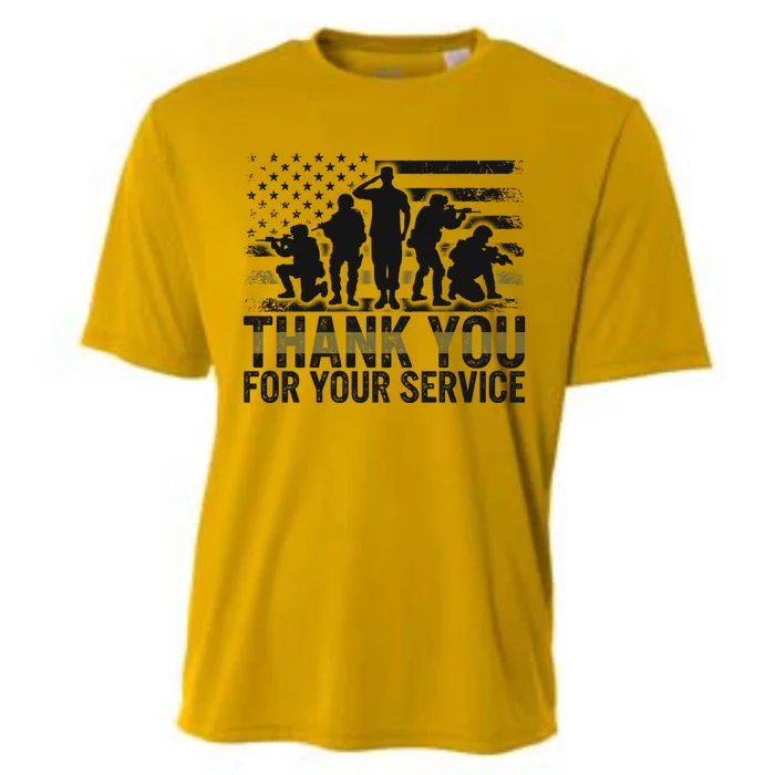 Veteran Thank You For Your Service Veterans Day Appreciation Meaningful Gift Cooling Performance Crew T-Shirt