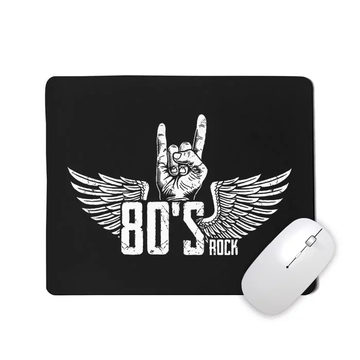 Vintage Usa 80 S Style Rock Concert Poster 80s Rock Band Mousepad