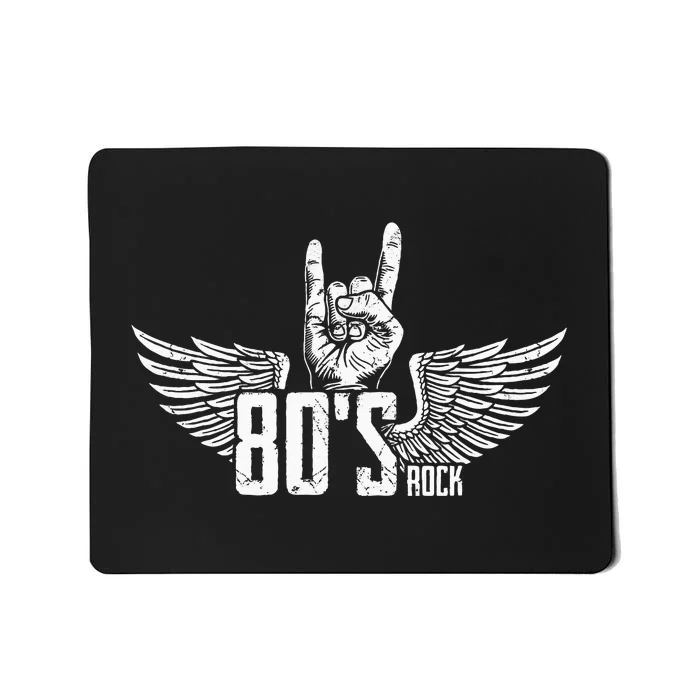 Vintage Usa 80 S Style Rock Concert Poster 80s Rock Band Mousepad