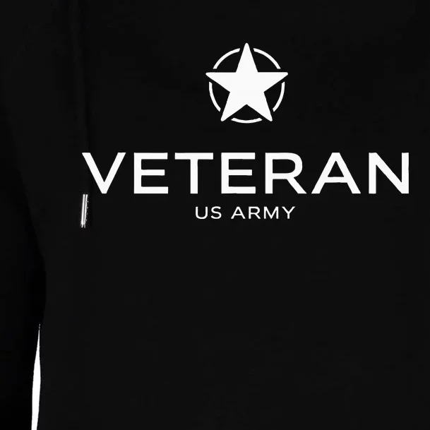 Veteran U.S A.R.M.Y Veteran Modern Womens Funnel Neck Pullover Hood