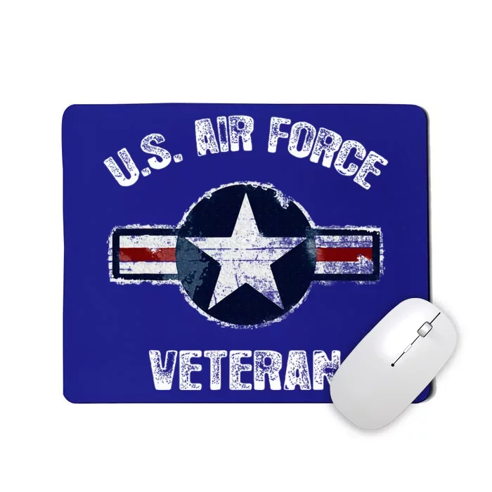 Vintage US Air Force Veteran Vintage USAF Veteran Mousepad