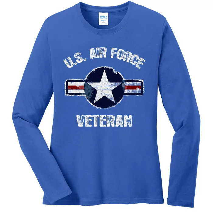 Vintage US Air Force Veteran Vintage USAF Veteran Ladies Long Sleeve Shirt