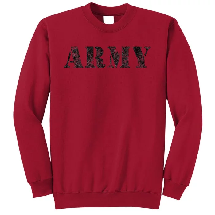 Vintage USA Army Military RED Friday Remember Retro Tall Sweatshirt