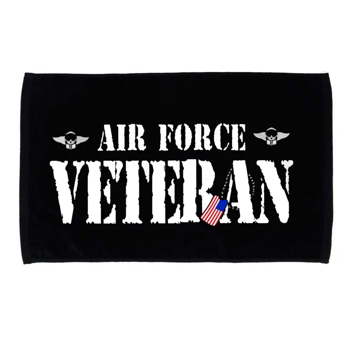 Veteran US Air Force American Flag Veterans Microfiber Hand Towel