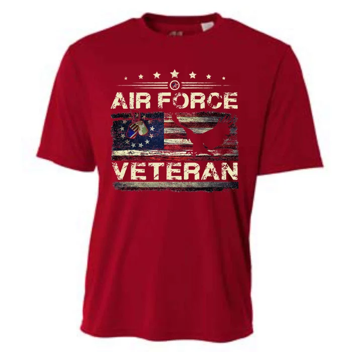 Veteran U.S A.Ir Force American Betsy Ross Flag Cooling Performance Crew T-Shirt