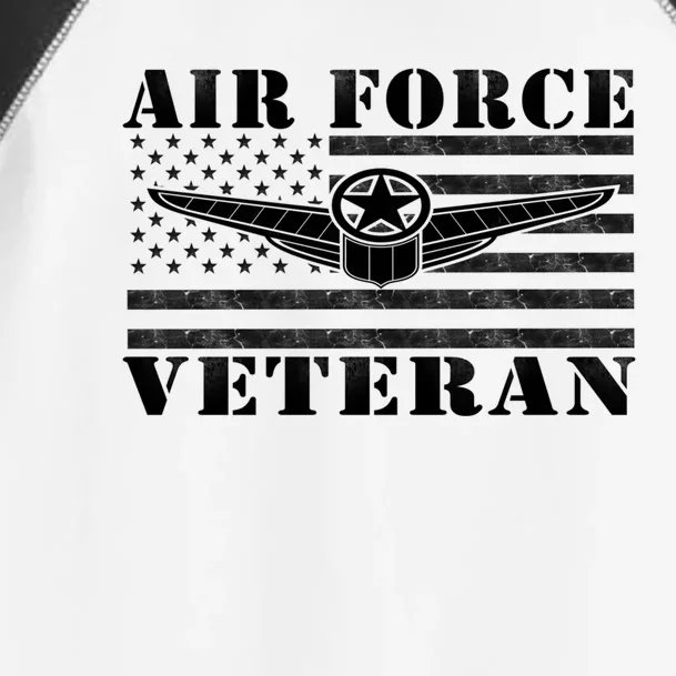 Veteran Us Air Force Gift American Flag Veterans Top Meaningful Gift Toddler Fine Jersey T-Shirt