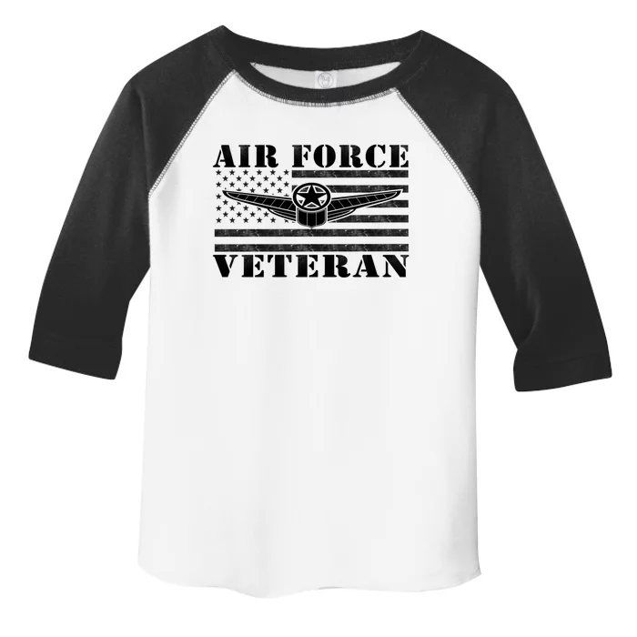 Veteran Us Air Force Gift American Flag Veterans Top Meaningful Gift Toddler Fine Jersey T-Shirt