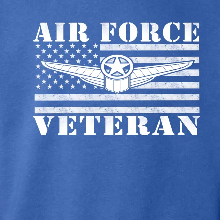 Veteran Us Air Force Meaningful Gift American Flag Veterans Top Gift Toddler Hoodie