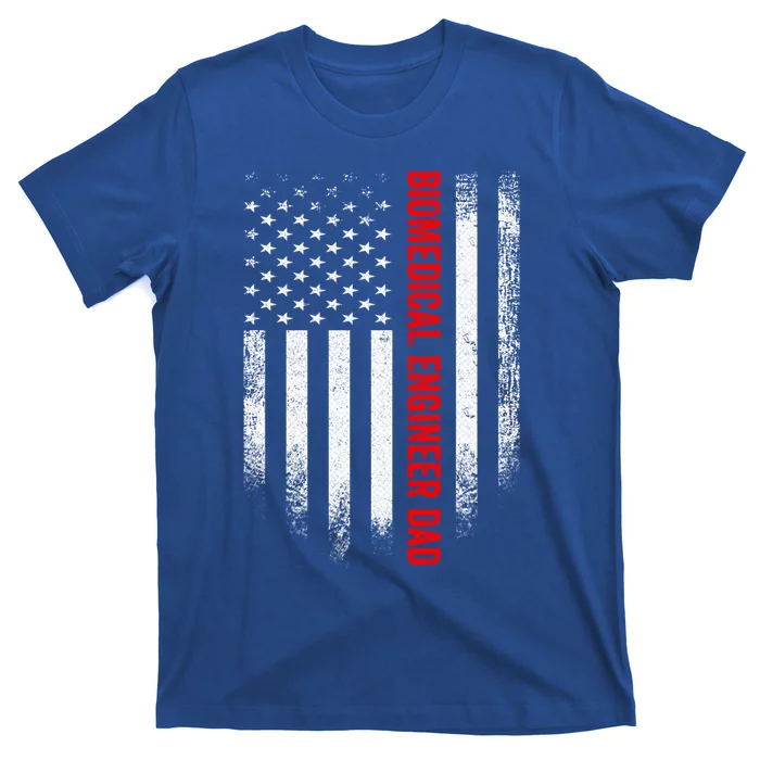 Vintage Us American Flag Biomedical Engineer Dad Engineering Gift T-Shirt