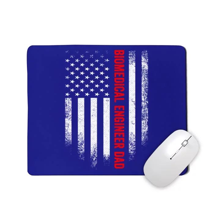 Vintage Us American Flag Biomedical Engineer Dad Engineering Gift Mousepad