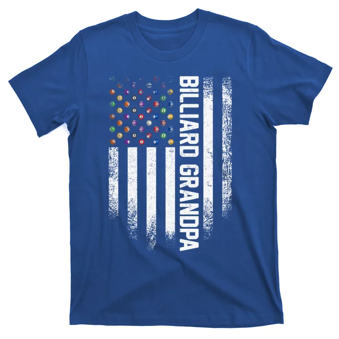 Vintage Usa American Flag Pool Billiard Snooker Grandpa Gift Funny Gift T-Shirt