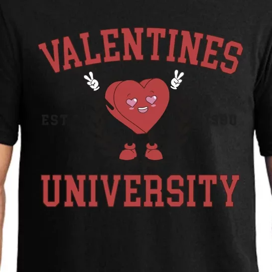 Valentines University Couple Gift Pajama Set