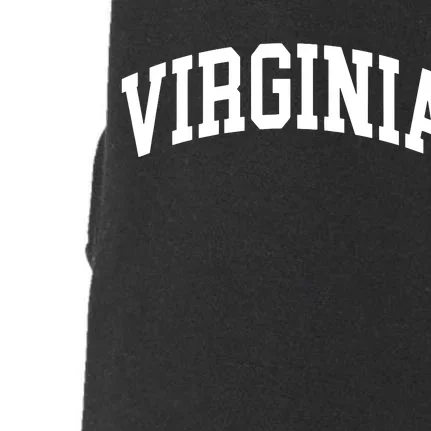 Virginia Us College Font Proud American Usa States Doggie 3-End Fleece Hoodie