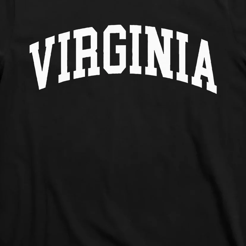 Virginia Us College Font Proud American Usa States T-Shirt