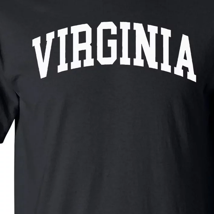 Virginia Us College Font Proud American Usa States Tall T-Shirt