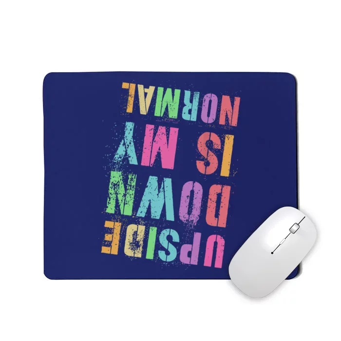 Vintage UPSIDE DOWN IS MY NORMAL Gymnastics Tumbling Tumble Mousepad