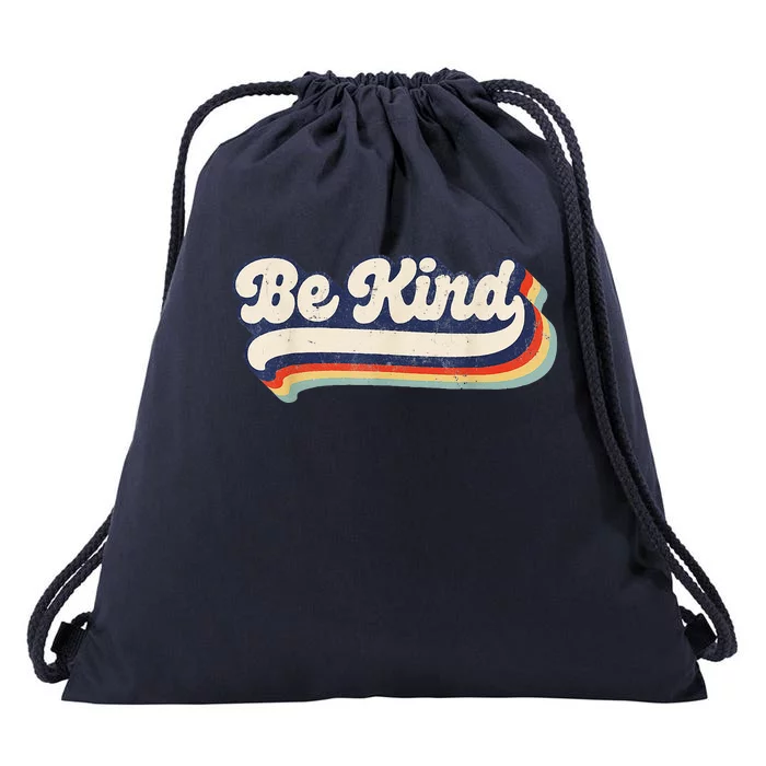 Vintage Unity Day Orange Retro Be Kind Anti Bullying Drawstring Bag