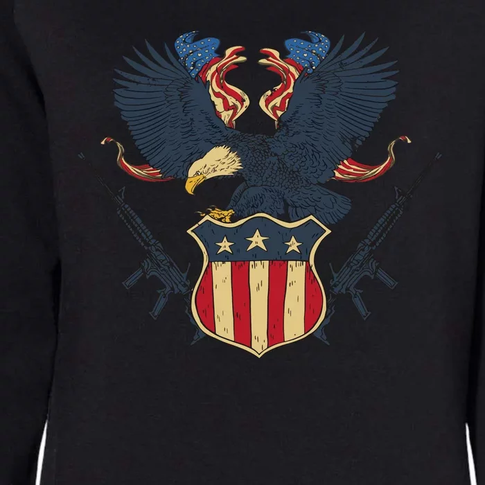 Veteran USA Eagle Womens California Wash Sweatshirt