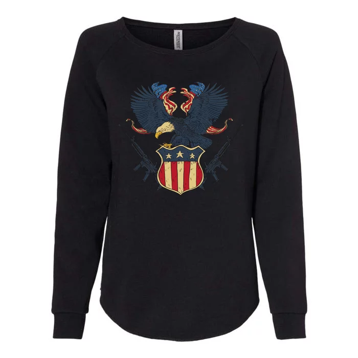 Veteran USA Eagle Womens California Wash Sweatshirt