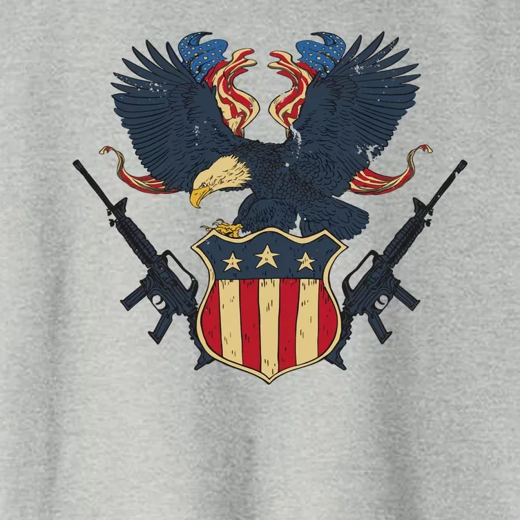 Veteran USA Eagle Women's Crop Top Tee