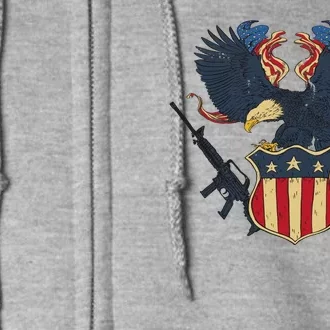 Veteran USA Eagle Full Zip Hoodie