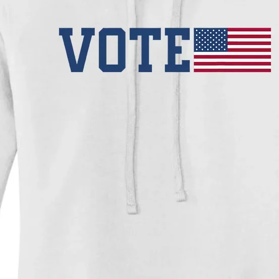 Vote Usa Election Patriotic American Flag Voting Women's Pullover Hoodie