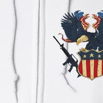 Veteran Usa Eagle Full Zip Hoodie