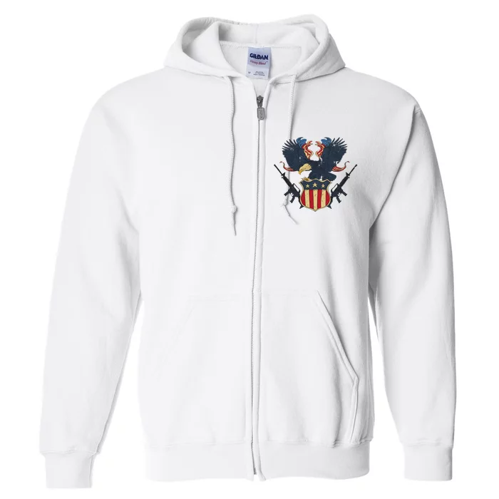 Veteran Usa Eagle Full Zip Hoodie