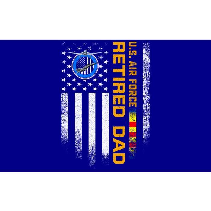 Vintage Usa Flag Us Air Force Vietnam Veteran Retired Dad Cute Gift Bumper Sticker