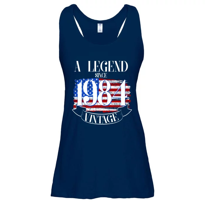 Vintage Usa Flag A Legend Since 1984 40th Birthday Ladies Essential Flowy Tank