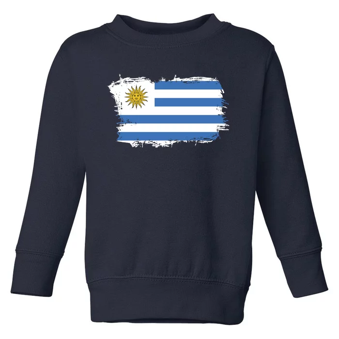 Vintage Uruguay Flag Toddler Sweatshirt