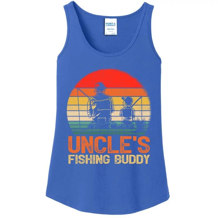 Vintage Uncle's Fishing Buddy Fishing Father's Day Gift Ladies Essential Tank