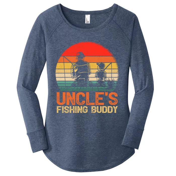 Vintage Uncle's Fishing Buddy Fishing Father's Day Gift Women's Perfect Tri Tunic Long Sleeve Shirt