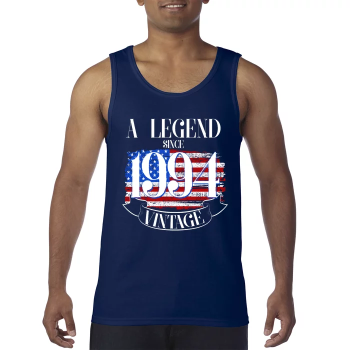 Vintage Usa Flag A Legend Since 1994 30th Birthday Tank Top