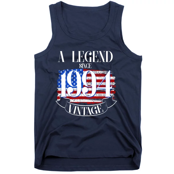 Vintage Usa Flag A Legend Since 1994 30th Birthday Tank Top