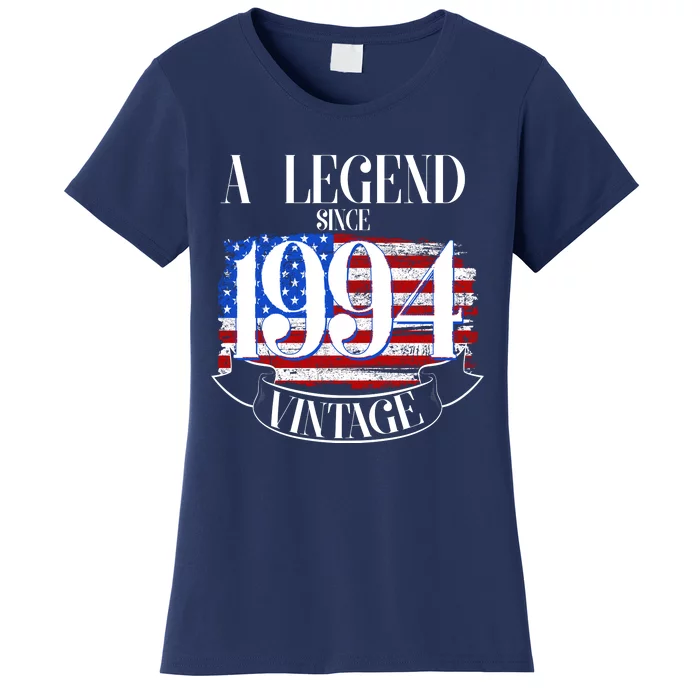 Vintage Usa Flag A Legend Since 1994 30th Birthday Women's T-Shirt