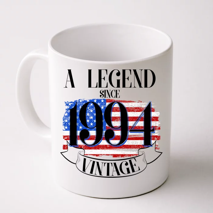 Vintage Usa Flag A Legend Since 1994 30th Birthday Front & Back Coffee Mug