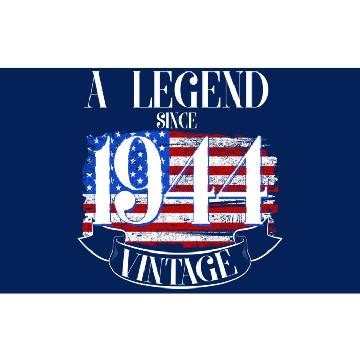 Vintage Usa Flag A Legend Since 1944 80th Birthday Bumper Sticker