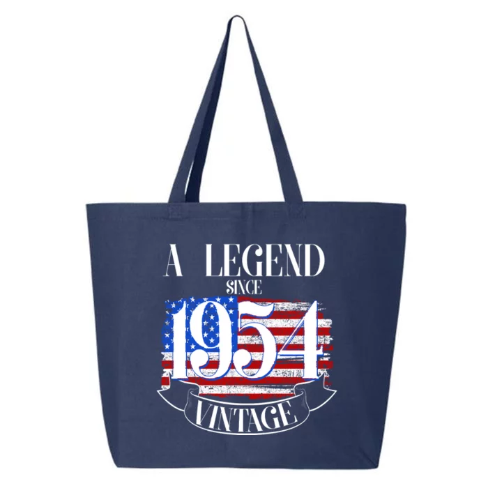 Vintage Usa Flag A Legend Since 1954 70th Birthday 25L Jumbo Tote