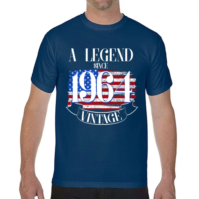 Vintage Usa Flag A Legend Since 1964 60th Birthday Comfort Colors T-Shirt