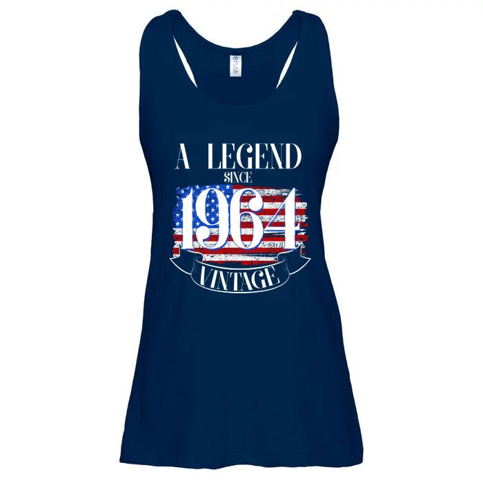 Vintage Usa Flag A Legend Since 1964 60th Birthday Ladies Essential Flowy Tank