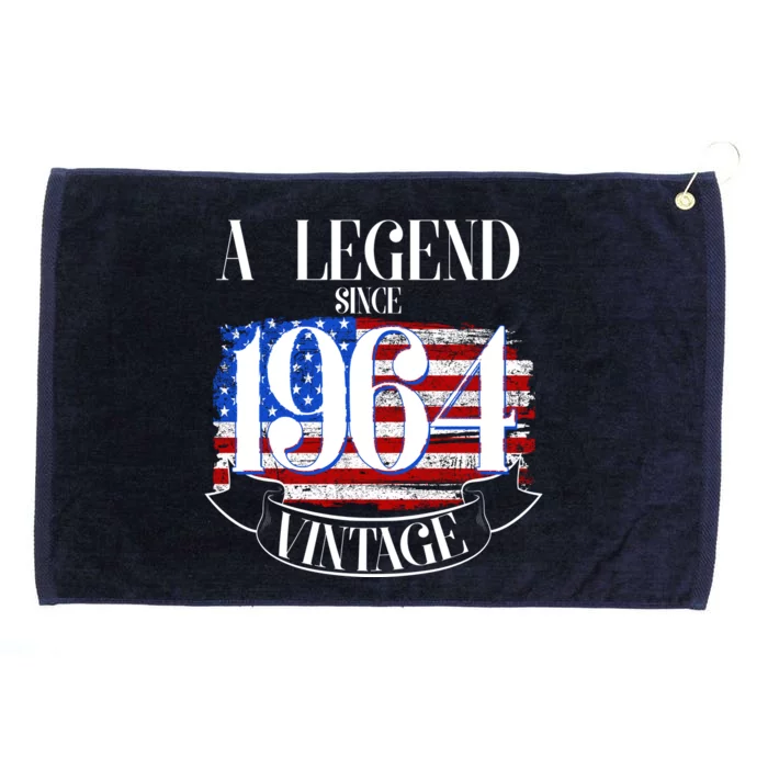 Vintage Usa Flag A Legend Since 1964 60th Birthday Grommeted Golf Towel