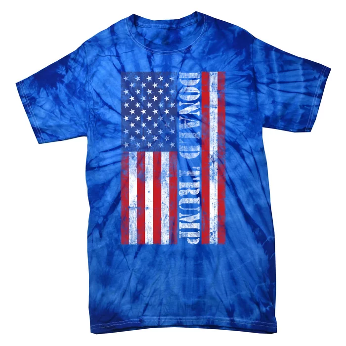 Vintage Usa Flag Trump 2020 Donald Trump Elections 2024 Gift Tie-Dye T-Shirt