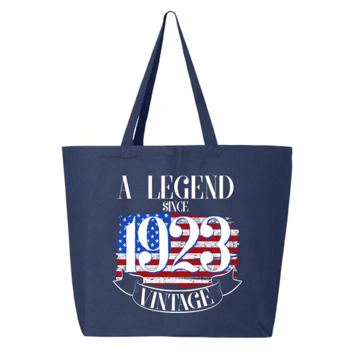 Vintage USA Flag A Legend Since 1923 100th Birthday 25L Jumbo Tote