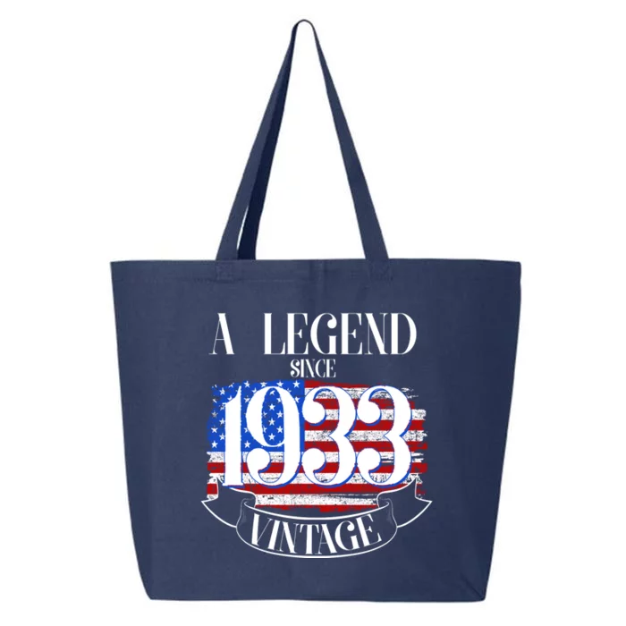 Vintage USA Flag A Legend Since 1933 90th Birthday 25L Jumbo Tote