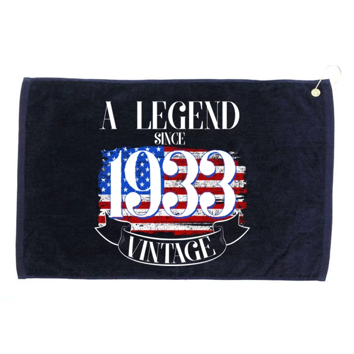 Vintage USA Flag A Legend Since 1933 90th Birthday Grommeted Golf Towel