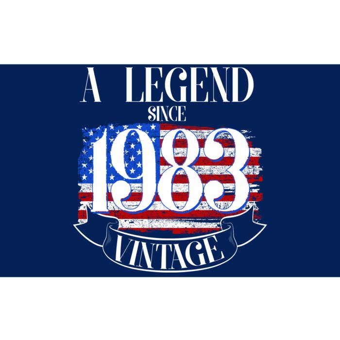 Vintage USA Flag A Legend Since 1983 40th Birthday Bumper Sticker