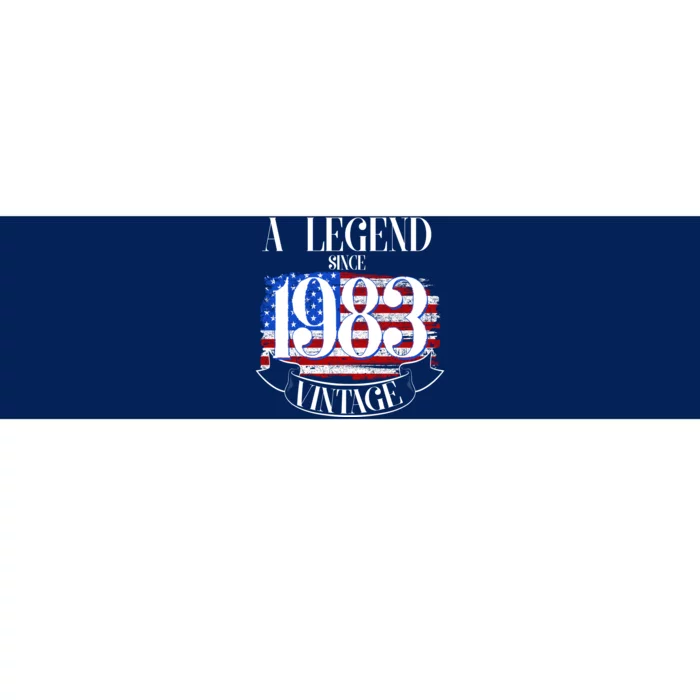 Vintage USA Flag A Legend Since 1983 40th Birthday Bumper Sticker