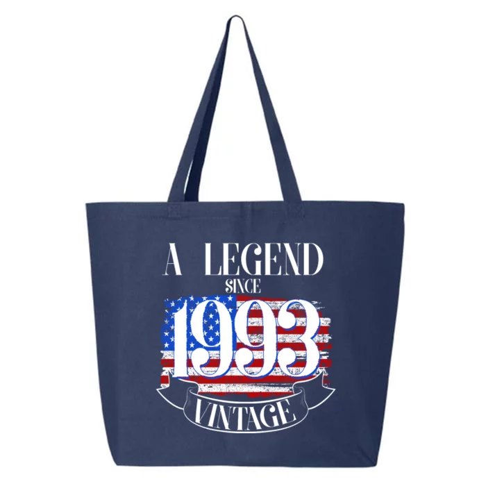 Vintage USA Flag A Legend Since 1993 30th Birthday 25L Jumbo Tote